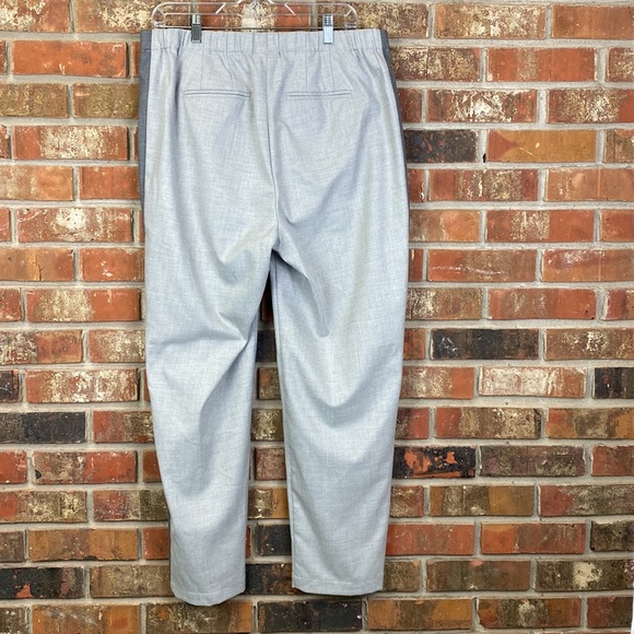 J. JILL Gray Dress Pants Tuxedo Stripe Straight Leg Size 16 NWT - Picture 4 of 7